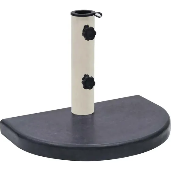 vidaXL Parasolfod 40x28x4 cm granit sort