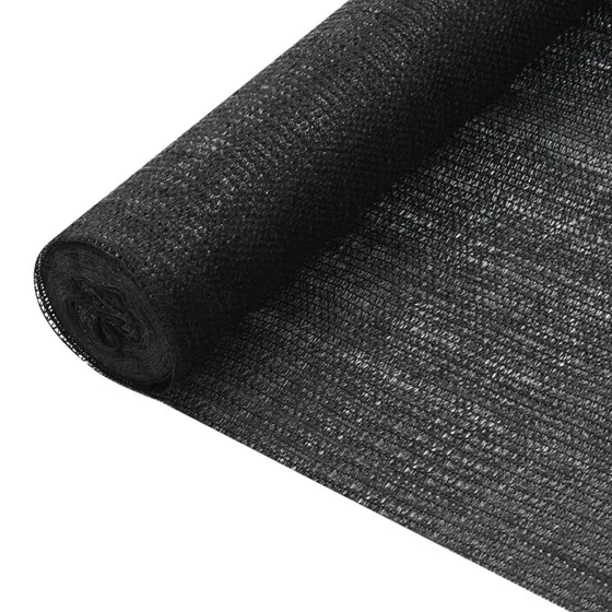 vidaXL Afskærmning 2x25 m HDPE 75 g/m² sort