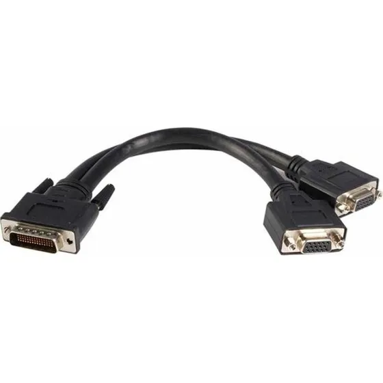 StarTech DMS-59 til 2x VGA-kabel, sort, 0,2 m