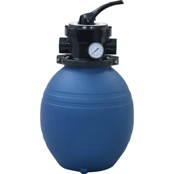 vidaXL Sandfilter til Pool 300 mm, Blå, Med 4 Indstillinger