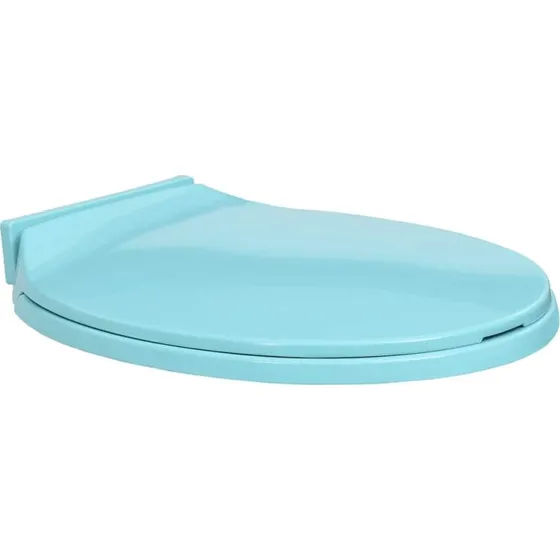 vidaXL Soft-Close Toiletsæde Oval Grøn