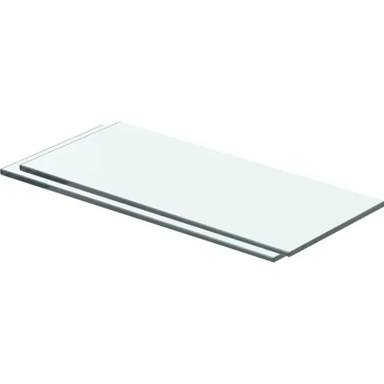 vidaXL 2 stk. glaspanel 40 x 12 cm klar, hærdet glas, 8 mm tykt