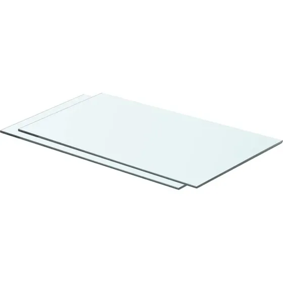 vidaXL 2 stk. glaspanel 60 x 30 cm klar, hærdet glas