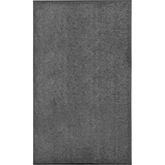 vidaXL vaskbar dørmåtte 90x150 cm antracitgrå