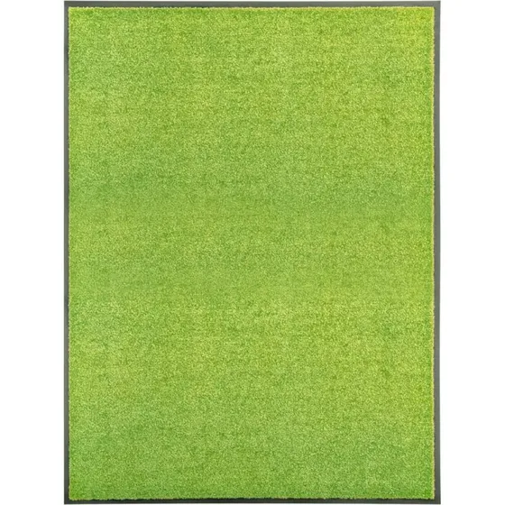 vidaXL vaskbar dørmåtte 90x120 cm grøn