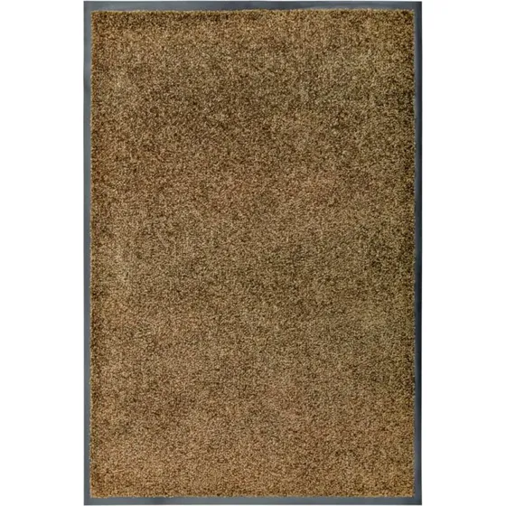 vidaXL vaskbar dørmåtte 60x90 cm brun