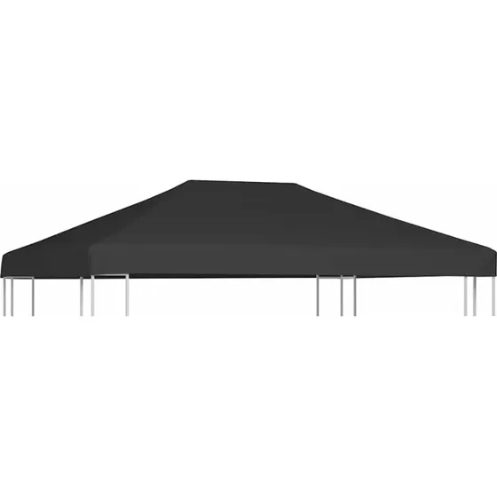 vidaXL Pavillontopdække 4x3 m 310 g/m² grå