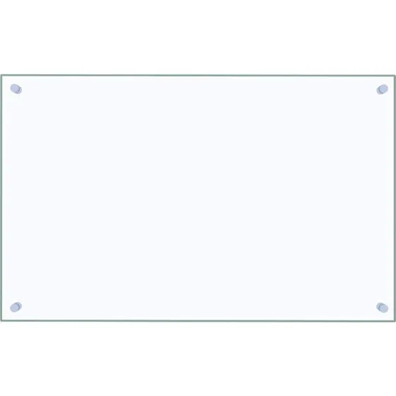 vidaXL stænkplade 80x50 cm hærdet glas gennemsigtig