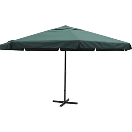 vidaXL Parasol 500 cm Aluminium Grøn