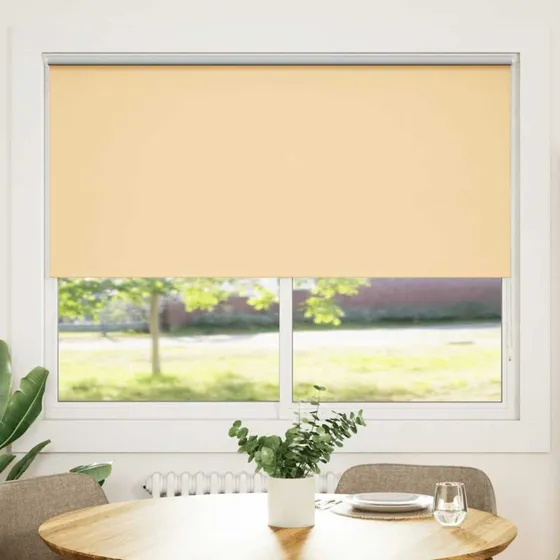 vidaXL Rullegardin Mørklægning 140x175 cm Beige