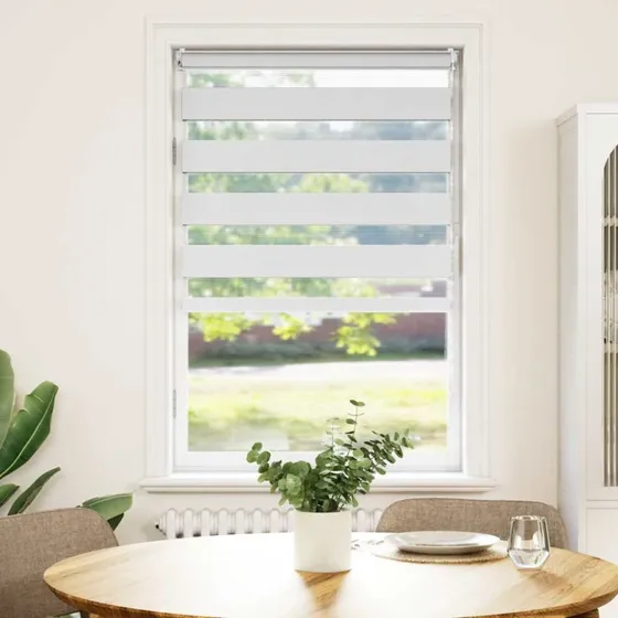 vidaXL Zebragardin 90x150 cm hvid