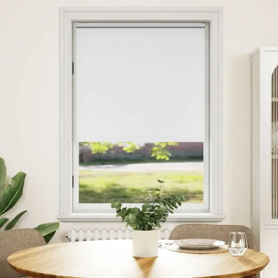 vidaXL Mørklægningsrullegardin 80x175 cm Hvid