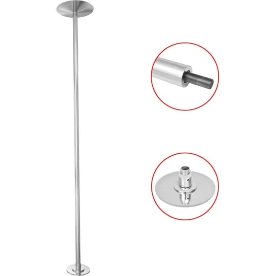 vidaXL højdejusterbar polestang 45 mm til poledance