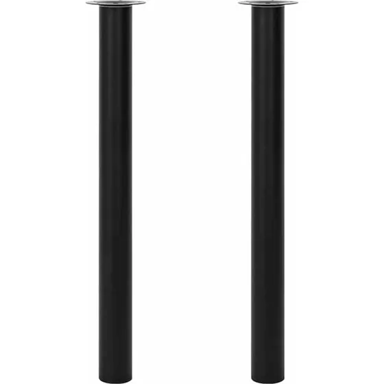 vidaXL teleskopiske bordben sort 710-1100 mm (2 stk)