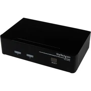 StarTech SV231DPUA 2-Port DisplayPort KVM med USB & Audio