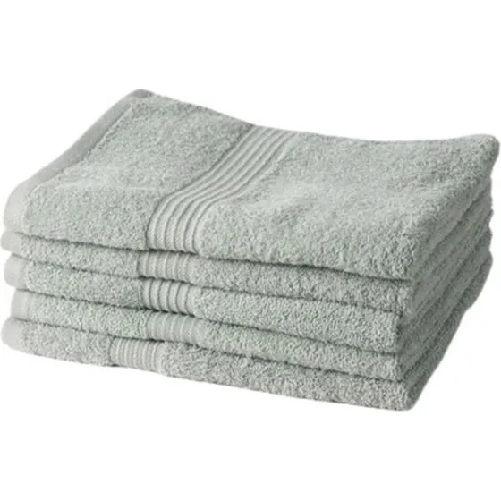 TODAY Essential håndklædesæt, lysegrøn, 70 × 130 cm (5 stk.)
