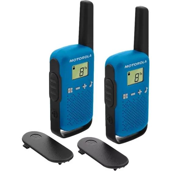 Motorola T42 Talkabout T42 16 kanaler 4 km blå (2 stk)