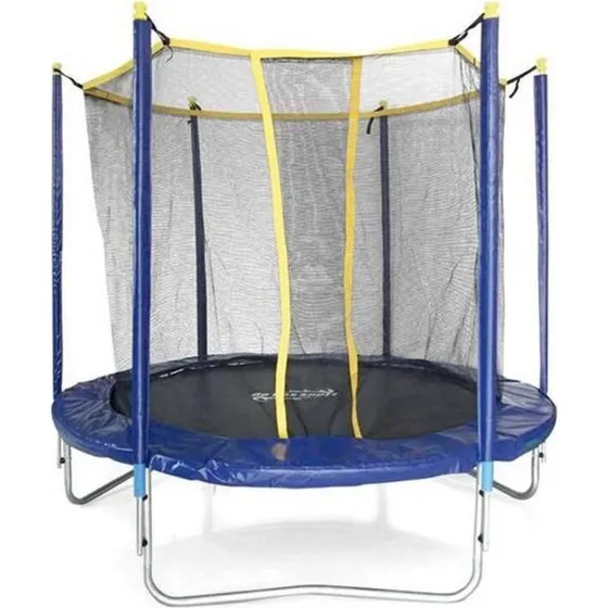 Elastik Seng HYD008136 Trampolin med sikkerhedsnet, blå, 245 cm