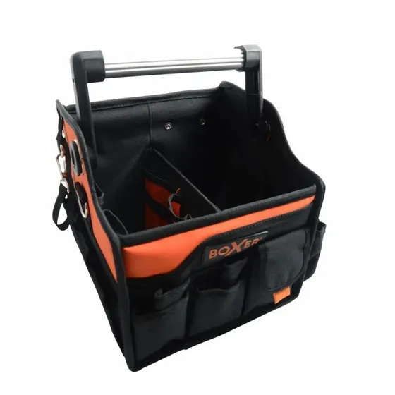 Boxer Kanvas Værktøjstaske 10" med skulderstrop, sort/orange