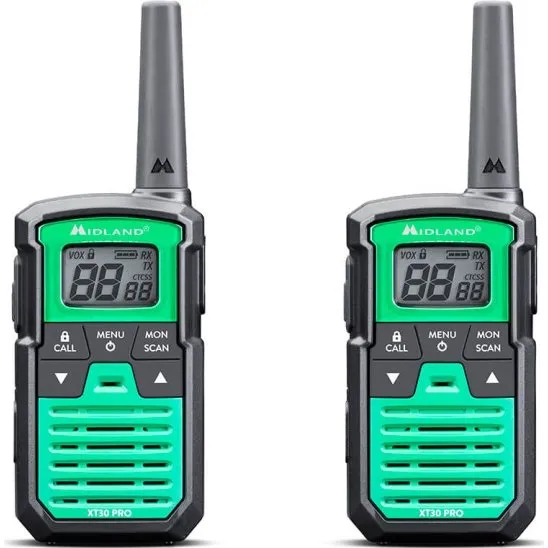 Midland XT30 Pro Sort/Grøn Walkie Talkie