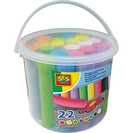 SES Creative Gadekridt Spand 22 stk