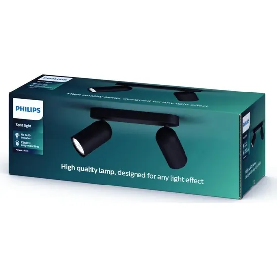 Philips myLiving PONGEE bar/tube sort 2xNW