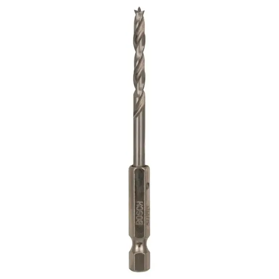 Bosch Træspiralbor 1/4"-sekskantskaft, Ø4x87,5 mm