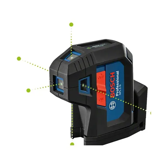 Bosch GPL 5 G Grøn Punktlaser, IP65