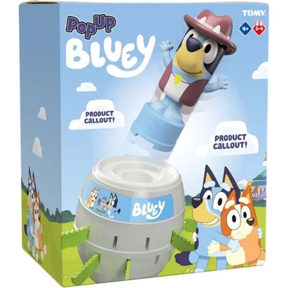 Tomy Pop Up Bluey (85-73659) - Spil med krokodillesværd