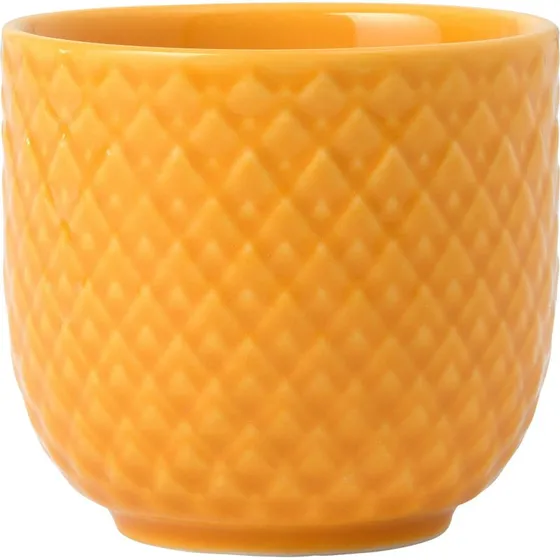 Lyngby Porcelæn Rhombe Color Æggebæger 5 cm Gul