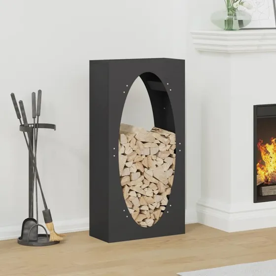 vidaXL Brændestativ 50x23x100 cm koldvalset stål sort