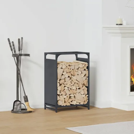 vidaXL Brændestativ 44x28x65 cm koldvalset stål antracitgrå