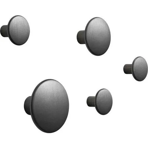 Muuto Dots Metal 5 stk Sort