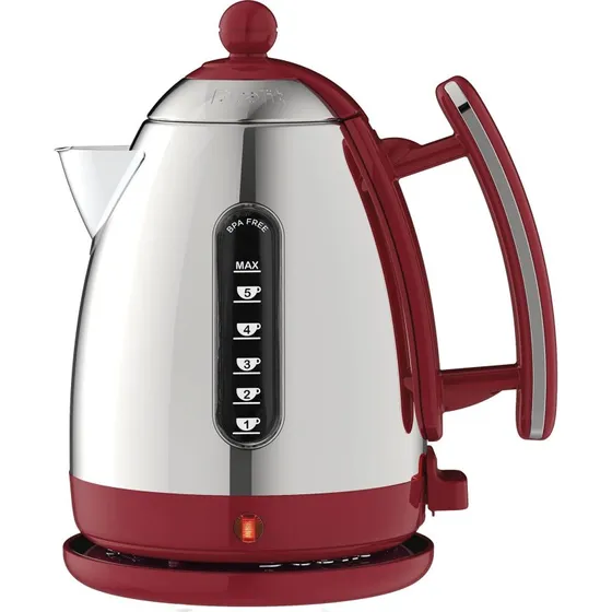 Dualit Jug Elkedel 1,5 L, Rød/Rustfrit Stål