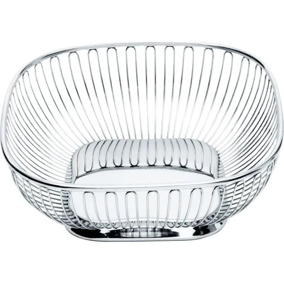 Alessi Firkantet Frugtkurv 23x23 cm Rustfrit Stål