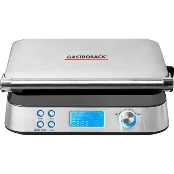 Gastroback Advanced Belgisk Vaffeljern, Sølv