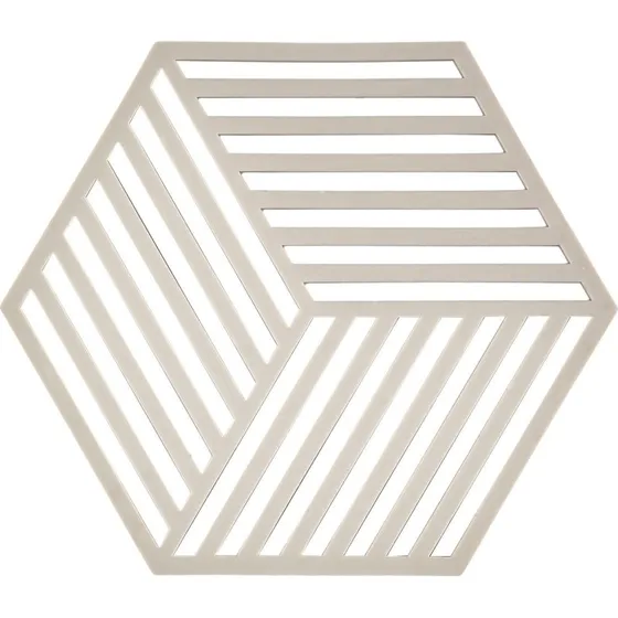 Zone Denmark Hexagon Grydelapper 16 cm Warm Grey