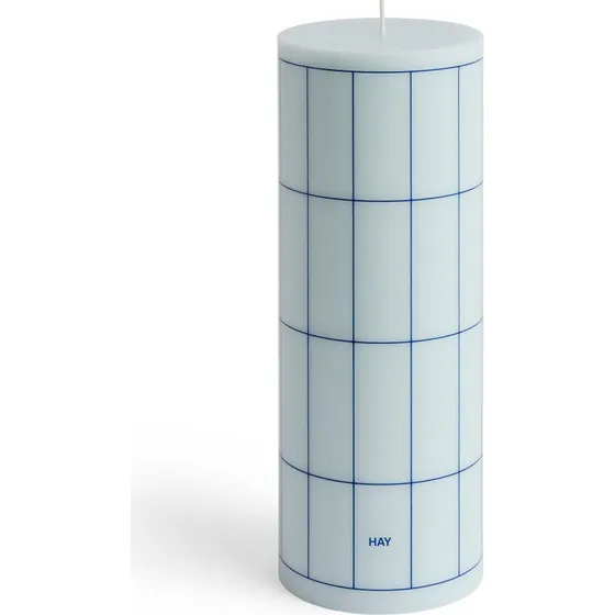 HAY Bloklys L 25 cm Light Blue/Blue Grid Check