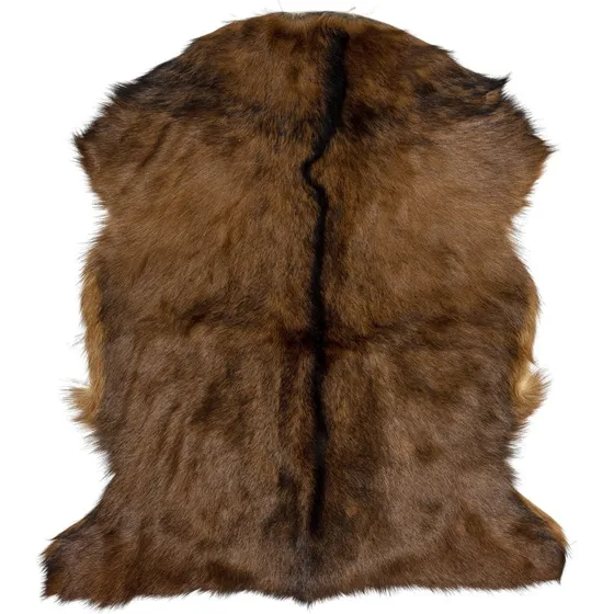 Bloomingville Nuk 100% ægte gedeskindstæppe 60x85 cm brun