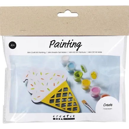 Mini DIY Kit Male Isvaffel, Ass. Farver, 1 pk.