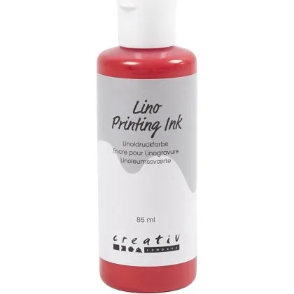 Linoleumssværte, rød, 85 ml