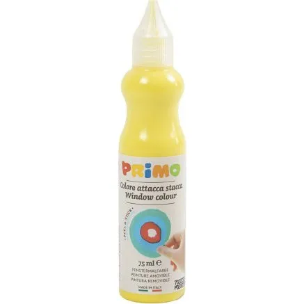 Primo Vinduesmaling, D 3,2 cm, Gul, 75 ml