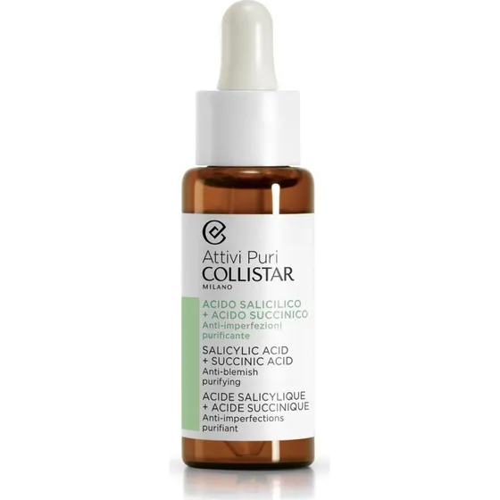 Collistar Attivi Puri Ansigtsserum 30 ml med salicylsyre og succinsyre