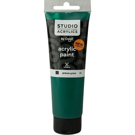 Creall Studio Phtalo Grøn Akrylmaling, 120 ml