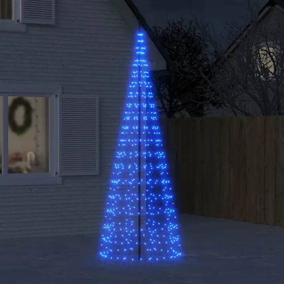 vidaXL LED-juletræ 300 cm 550 LED'er blåt lys