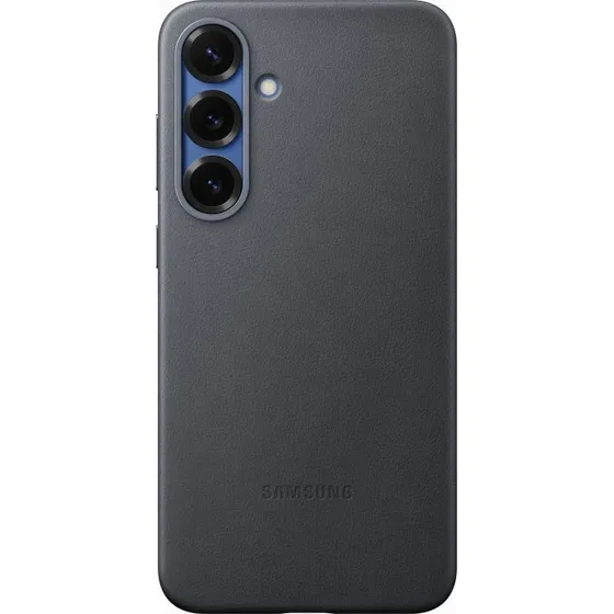 Samsung Galaxy S25+ Læderlook Cover, Sort