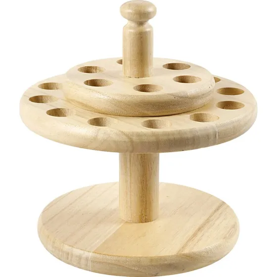 Sakseholder i træ, H 13 cm, Ø 19 cm