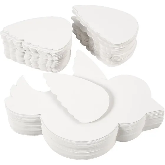 Fugl - Hvid, 25 cm, 400 g, 100 sæt