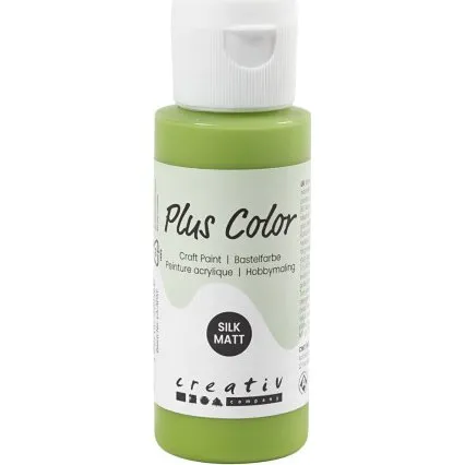 Plus Color Hobbymaling, Leaf Green, 60 ml
