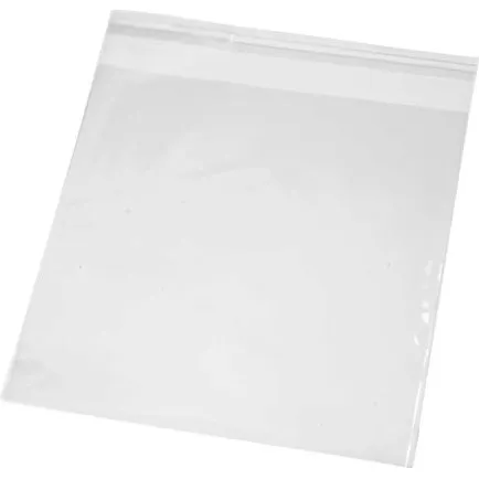 Cellofanposer 16x16 cm, 25 µm, 20 stk. – Selvklæbende striplukning